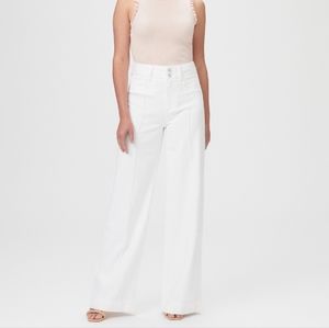 Paige Harper Wide Jeans 28 Double Button Pearl-like Boss White